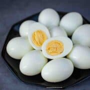 instant pot hard boiled eggs one cut open