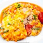 hong kong style pork chop bake rice dish
