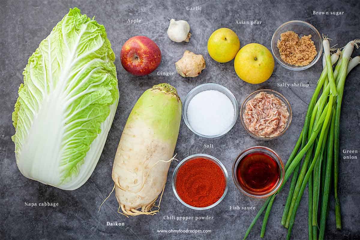 Kimchi Ingredients