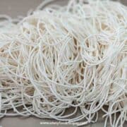 Fresh homemade rice noodles