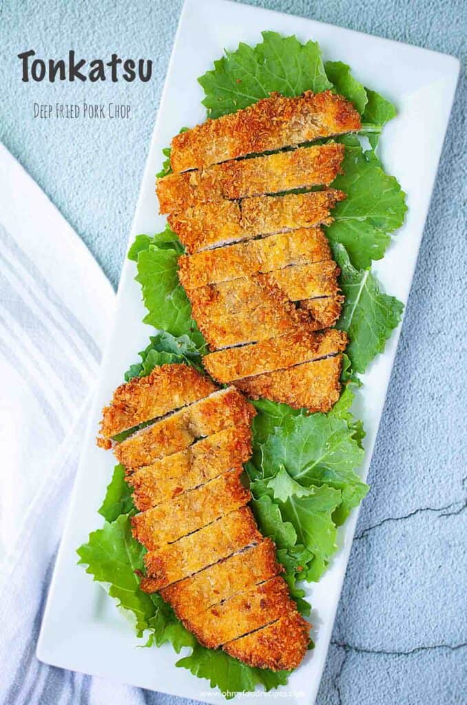 Japanese Tonkatsu Deep Fried Pork Cutlets Oh My Food Recipes