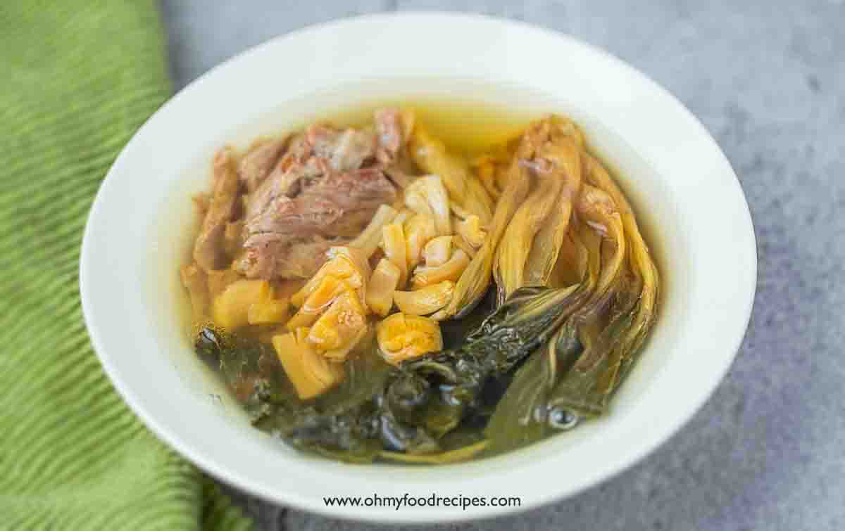 Dried Bok Choy Soup-image
