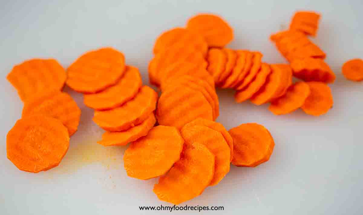 carrot cut into slices