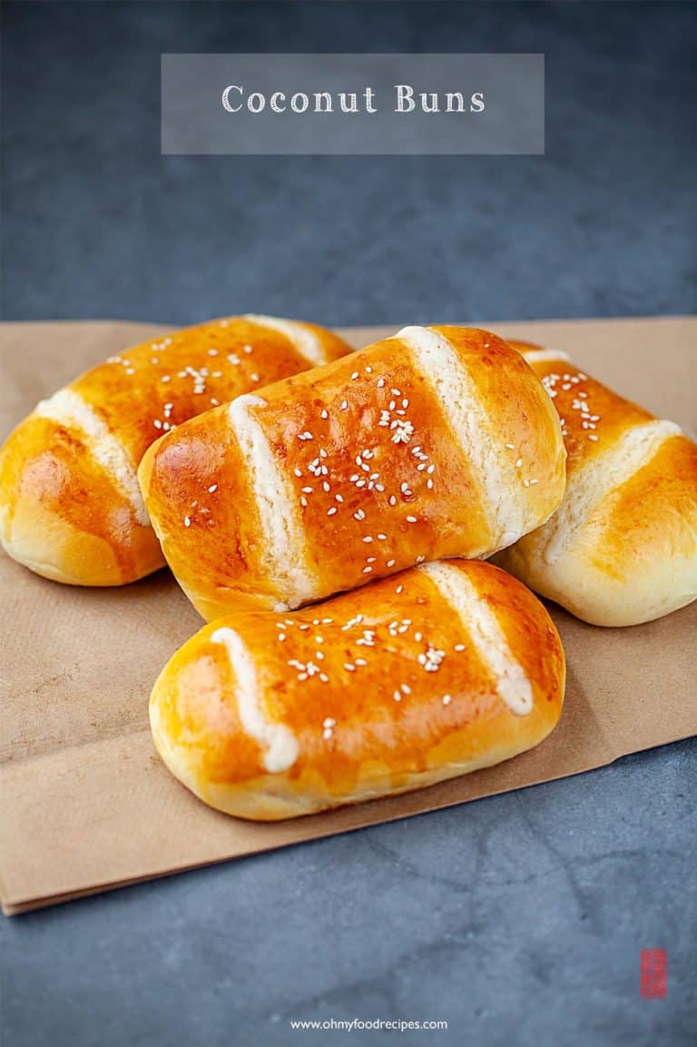 Cocktail Bun (雞尾包) Chinese Coconut Bun Oh My Food Recipes