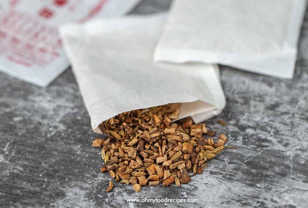 cut open lu bao spices mixed pack