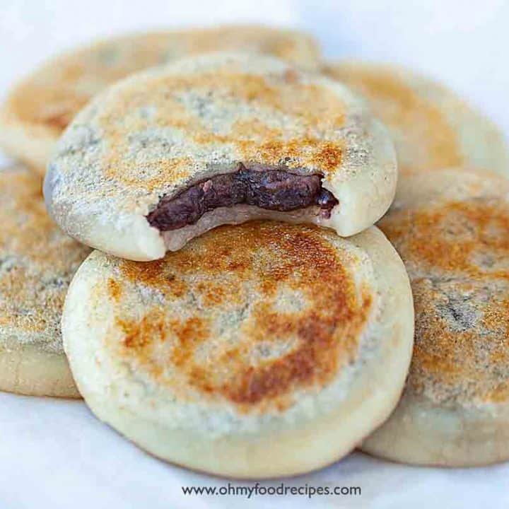 Red Bean Paste Rice Cake Oh My Food Recipes