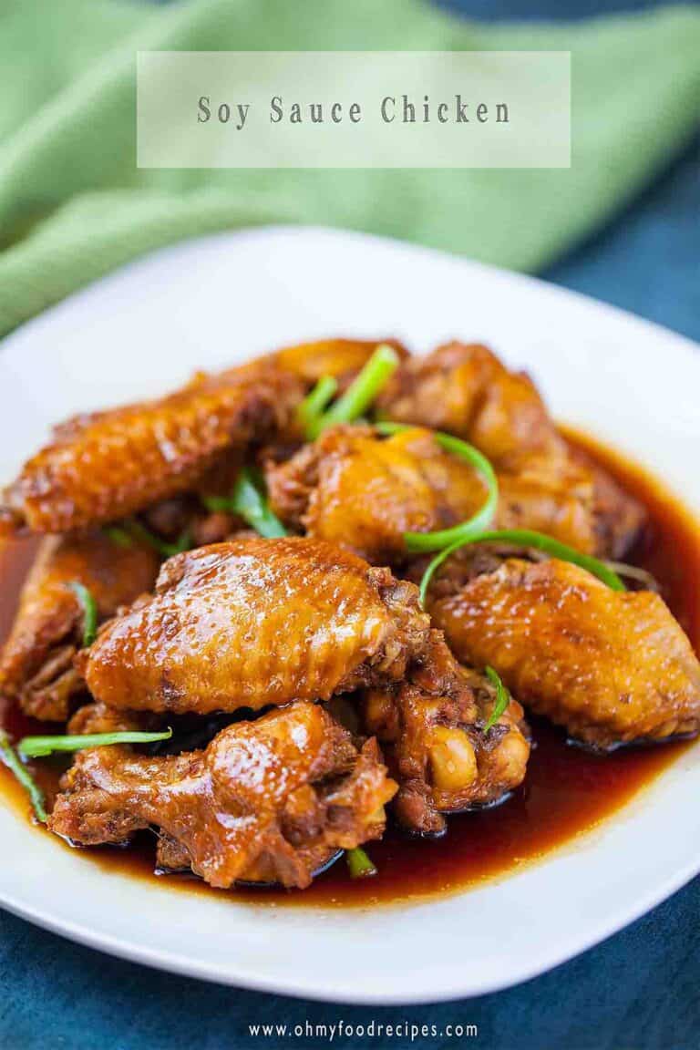 Soy Sauce Chicken Wings (豉油雞翼) Oh My Food Recipes