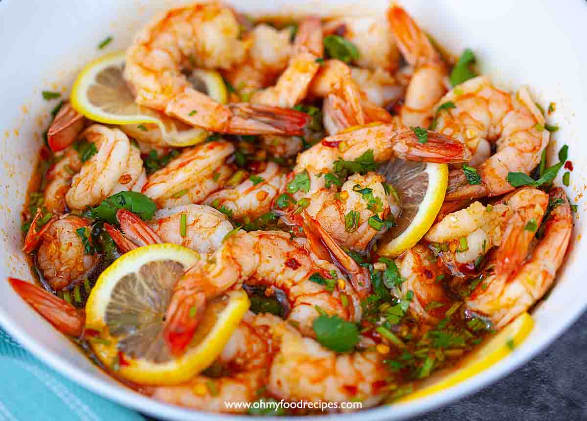 Spicy Lemon Garlic Shrimp Oh My Food Recipes
