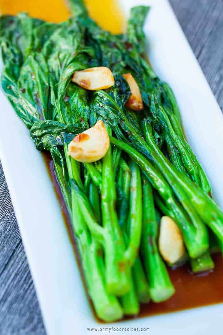 Yu Choy Recipe (油菜心) Oh My Food Recipes